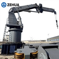 Grue de pont marine hydraulique à flèche télescopique et rigide 5t 10t 20t 30t 50t 70t