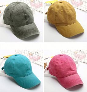 Fashion Washed <b>Plain</b> <b>Baseball</b> <b>Cap</b> Retro Adjustable Dad Hats for Men Women Unstructured Cotton Hat Promotion Gift - Product Image 2