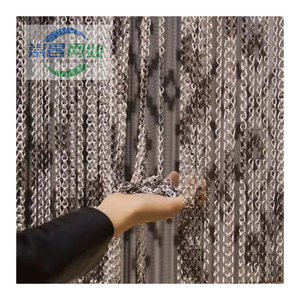 Thiết kế hiện đại Thiết kế nội thất tùy chỉnh lưới Chuỗi liên kết bay Màn hình rèm nhôm - Product Image 4