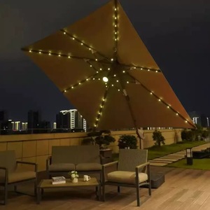 Best Price Large Outdoor Commercial Aluminum Windproof Durable Folding Arm Retractable Patio Umbrella for Hotels Restaurants - Product Image 6