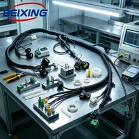 A00097 Faisceau de câblage automobile personnalisé BeiXing et assemblage de câbles avec isolation PBT/PVC/PTFE, indice de protection IP66, 16 conducteurs