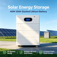 Precio de Venta Directa de Fábrica, Solución de Almacenamiento de Energía de Alta Potencia 409V 50Ah 20kWh, Celdas de Batería LiFePO4 Grado A con RS485/CAN