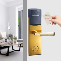Prix de gros RFID Système de verrouillage par carte de chambre d'hôtel Serrures de porte intelligentes sans clé pour portes en bois Serrure de porte intérieure