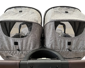 Passeggino Gemellare Affiancato con Cinture di Sicurezza e <span class=keywords><strong>Ruote</strong></span> <span class=keywords><strong>Grandi</strong></span>, Pieghevole, per Neonati e Bambini - Product Image 3