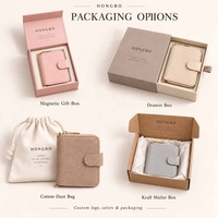 Portefeuille compact pour femme HONGBO avec logo personnalisé, texture lézard, fermeture à pression avant et fermeture à glissière latérale avec quincaillerie dorée