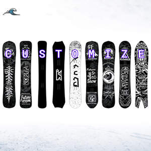 Snowboard hybride tout-terrain avec noyau en peuplier, fibre de verre, carbone et bois, écologique, léger et personnalisé - Product Image 1