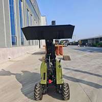 Chargeuse sur pneus compacte Hzm803 Mini 3 roues motrices adaptée à divers scénarios