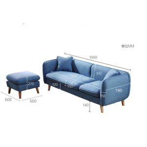 Canapé Chesterfield en velours pour salon avec tabouret, fourni par une usine de meubles, à prix avantageux - Product Image 1
