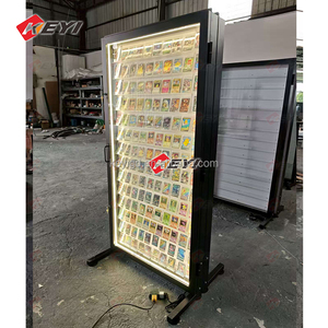 Led chiếu sáng phân loại thẻ thể thao hiển thị trường hợp thẻ bóng chày hiển thị với cửa rõ ràng có thể khóa tủ TCG hiển thị trường hợp - Product Image 5