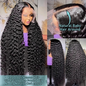 Perruque hd Full Lace de 26 pouces, perruque de cheveux bouclés de qualité supérieure, perruques courtes pour femmes noires, perruques Lace Hd 100% cheveux humains vierges - Product Image 2