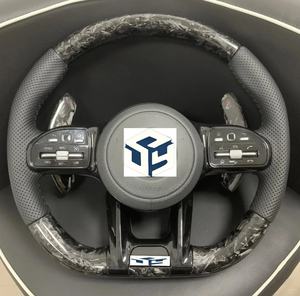 Volant en cuir personnalisé avec design libellule pour <span class=keywords><strong>Mercedes</strong></span>-Benz AMG C63 W222 W213 W221 W205 W204 S300 S320 <span class=keywords><strong>E200</strong></span> E63 - Product Image 3