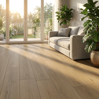 Plancher stratifié AC4 imperméable 8 mm de fabrication chinoise pour salon moderne, installation par clic européenne