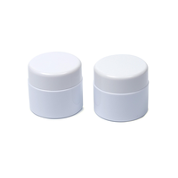 Pot en plastique de 65 g (2 oz) avec couvercle, récipient cosmétique rond vide pour baume, masque capillaire, soin de la peau