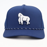 Casquette de golf 5 pièces à séchage rapide pour l'été avec perforation laser imperméable, fermeture snapback réglable, logo brodé personnalisé