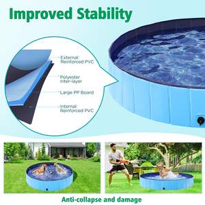 Plástico <span class=keywords><strong>duro</strong></span> antideslizante al aire libre niños perros mascota plegable <span class=keywords><strong>perro</strong></span> <span class=keywords><strong>piscina</strong></span> - Product Image 3