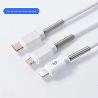 Kabel USB C Pengisi Daya Cepat 3A Produk Baru Laris Manis dengan Pelindung Anyaman dan Penutup PVC untuk iPhone