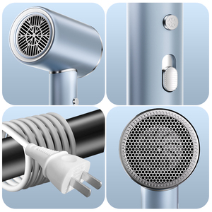 ไดร์เป่าผมไฟฟ้าขนาดกะทัดรัดสำหรับเดินทางพร้อมแปรงลมร้อนยืดผมสำหรับร้านเสริมสวยโรงแรมใช้แบตเตอรี่ใช้กลางแจ้ง - Product Image 3