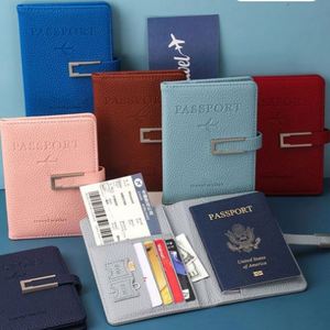 Porta Tarjetas de Pasaporte Multifuncional de PU con Impresión de Serigrafía RFID Anti-Robo Ecológico de Moda 2024 - Product Image 1