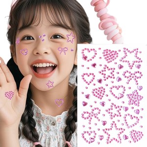 Pegatinas Faciales con Forma de Corazón y Estrella para Niños, Lindas Pegatinas Decorativas para Niños, Perfectas para Manualidades - Product Image 5
