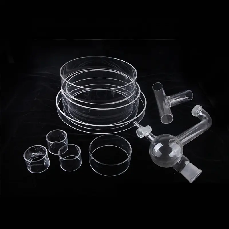 Quartz glass instrument Transparent quartz tube laboratory teaching equipment Quartz glass instrument processing