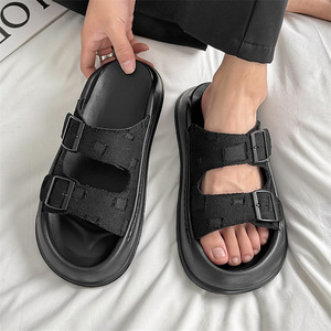 Sandalias de Playa Casuales para Hombre, Estilo Vintage, Textura de Alta Gama, Suela Gruesa, Nuevas para Verano - Product Image 1