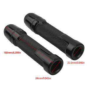 ZUQING Motorcycle <b>Handlebar</b> Grips Aluminum Alloy CNC Anti Slip Blue Universal For <b>Scooter</b> Off Road Vehicles - Product Image 4