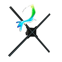 Ventilateur LED holographique 3D d'intérieur 65 cm – Équipement publicitaire pour le commerce de détail et les événements