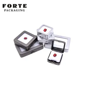 Лидер продаж, металлическая квадратная витрина для ювелирных изделий FORTE, коробка для коллекции бриллиантов