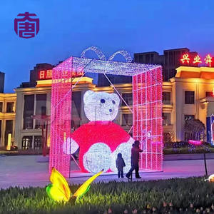 Oso de Peluche 3D Personalizable con Luz LED y Motivo Navideño, IP65, Iluminación Decorativa para Interiores y Exteriores, para Festivales y Eventos Navideños - Product Image 3
