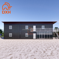 Casa Contenedor Modular Económica, Cabaña Prefabricada de Acero, Fácil Reubicación, Campamento Temporal para Base de Proyectos