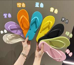 S09 all'ingrosso via mare spedizione moda pantofole a forma di V solid lacci delle scarpe per uomo <span class=keywords><strong>donna</strong></span> summer beach slipper flip flop - Product Image 3