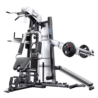 Machine de musculation commerciale à 3 stations, machine Smith, rack de croisement de câbles, entraîneur multifonction, système d'entraînement de force