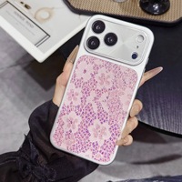 Coque de téléphone de luxe scintillante avec protection d'objectif de caméra laser pour iPhone 14 Pro Max iPhone 17 – Étui de téléphone tendance en TPU