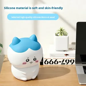 Chiikawa Modern Silicone Night <b>Light</b> Pat <b>Light</b> Sleep Companion Gift for Girls Warm White <b>LED</b> Bedroom Ornament Lamp - Product Image 3