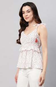 Top de Algodón Elegante para Niñas, Top de Fiesta Premium, Top Informal Moderno para Niñas de Fabricante Indio al Mejor Precio - Product Image 5