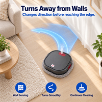 Nouveau Nettoyeur de sol robotisé intelligent S3 2026 – Balayage, lavage humide et sec, pulvérisation, rechargeable par USB, profil mince pour la maison et le bureau