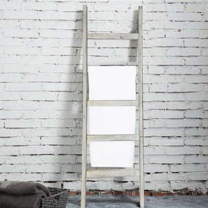 AHOME Étagère à serviettes murale <span class=keywords><strong>en</strong></span> <span class=keywords><strong>bois</strong></span> <span class=keywords><strong>en</strong></span> gros pour le séchage des couvertures et des vêtements, étagère à serviettes pour salle de bain - Product Image 4