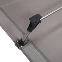 Nouvelle arrivée : Lit de camping moderne en alliage d'aluminium, pliable, réglable en hauteur, portable, pour une personne