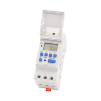 Saklar waktu Digital AHC15A DHC15A, saklar waktu 220V yang dapat diprogram, pengatur waktu 3 fase saklar Timer