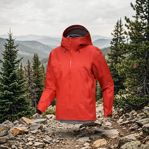 Veste d'extérieur unisexe imperméable à coque rigide pour ski et neige, chaude pour l'hiver, grande taille, respirante, à capuche, avec empiècements sur le devant - Product Image 3