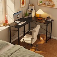 Bureau d'ordinateur de jeu en forme de L moderne noir personnalisé pour la maison ou le bureau, en vente