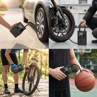 Nouvel Arrivage Compresseur d'air intelligent sans fil avec affichage numérique 150 PSI et fonction d'arrêt automatique pour vélos, voitures, ballons, usage quotidien et d'urgence
