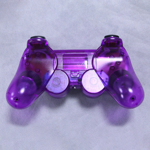 New 2.4G Wireless Game <b>Controller</b> for <b>PS2</b> Double Vibration Transparent Snowflake Joystick Gamepad - Product Image 4
