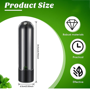 Contenedor de Almacenamiento de Hierbas Frescas de Plástico al por Mayor, Conservador de Hierbas Frescas, Conservador de Cilantro Transparente para Refrigerador - Product Image 4