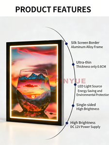 Marco <span class=keywords><strong>de</strong></span> Fotos LED Iluminado, Caja <span class=keywords><strong>de</strong></span> Luz Acrílica, Publicidad LED, Menú <span class=keywords><strong>de</strong></span> Restaurante, Caja <span class=keywords><strong>de</strong></span> Luz Rectangular <span class=keywords><strong>de</strong></span> Gran Tamaño para Montar en la Pared - Product Image 6