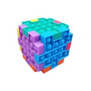 Pasokan pabrik mainan pendidikan 3d kubus ajaib Poppit mainan Fidget kubus tak terbatas Cpc