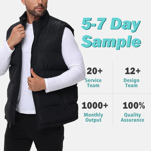 Vente en gros personnalisée Nouvelle tendance Veste en duvet pour hommes Veste en duvet sans manches Veste chaude et ample décontractée Veste grande taille Manteau pour hommes - Product Image 2