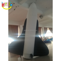 Avion aérospatial gonflable de missile gonflable géant de fusée de navette spatiale pour la publicité