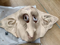 Masque de cosplay en latex Dobby l'elfe magique, accessoires de déguisement pour fête d'Halloween, pour scènes d'horreur, maison hantée, personnage de film Harry, masque de tête
