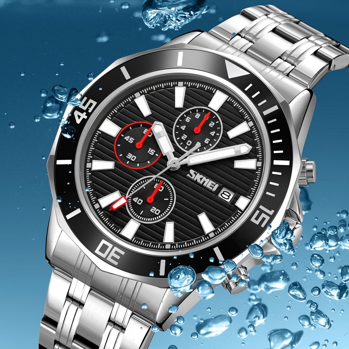 Analog Skmei Stainless Steel Watch SKMEI 9335 High Quality Luxury